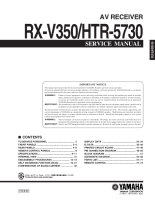 Yamaha RXV-350 - Service Manual 